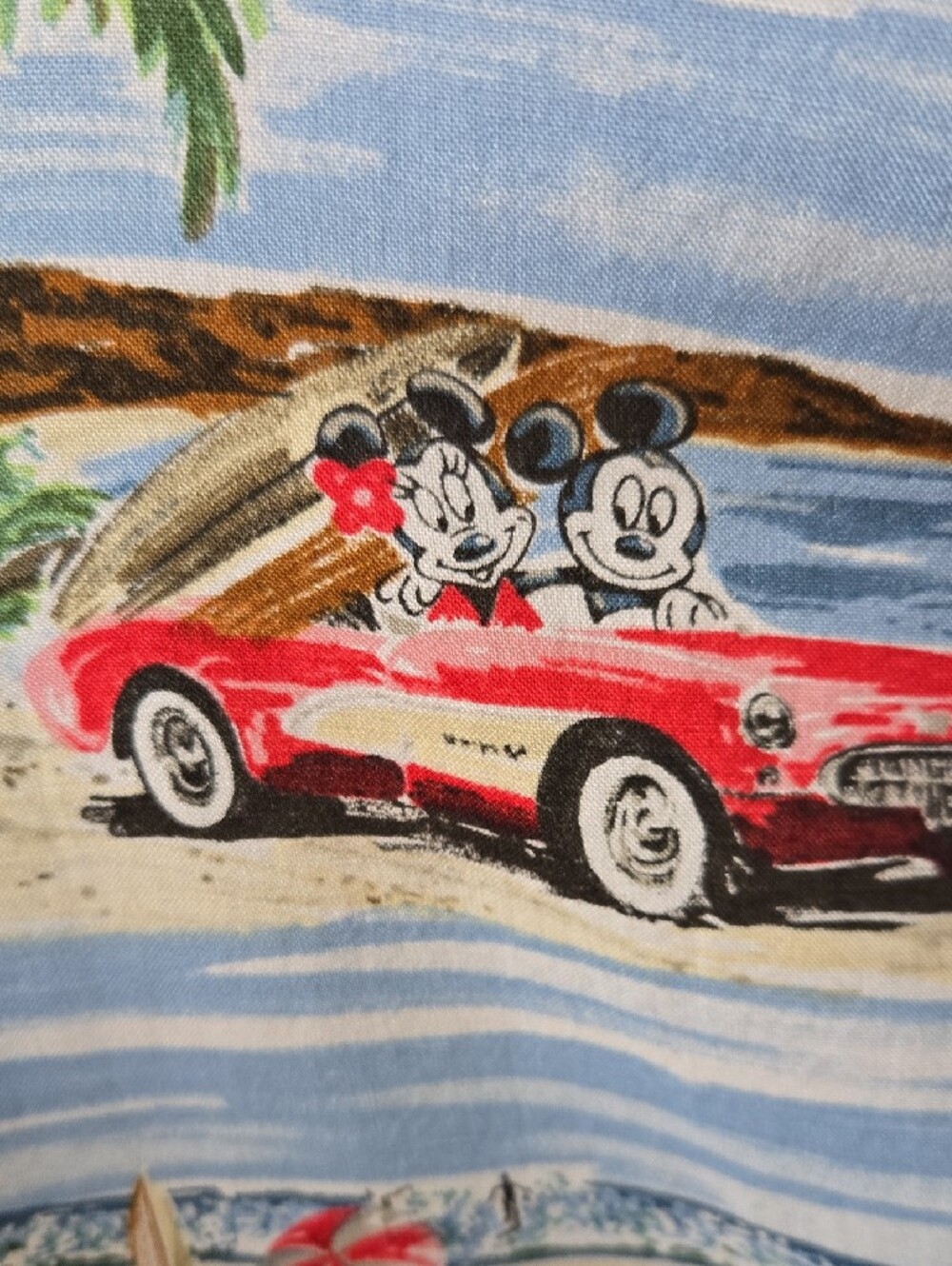 Vintage Disney Catalog Mickey And Minnie Rayon Dress Size XL - Picture 6 of 9